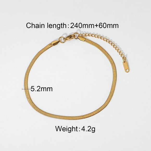 Ava Snake Anklet - Picture 8 of 9